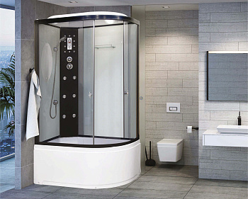 Душевая кабина Niagara Ultra 19100134L 120х80 асимметричная с крышей ориентация левая