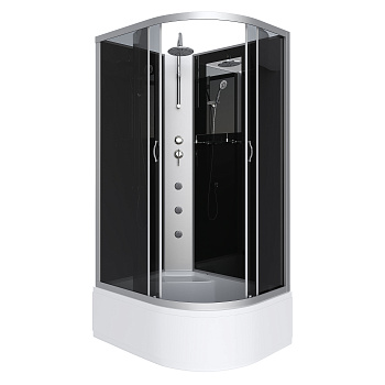 Душевая кабина Niagara Classic 25101434LBKTG 120х80 асимметричная без крыши ориентация левая