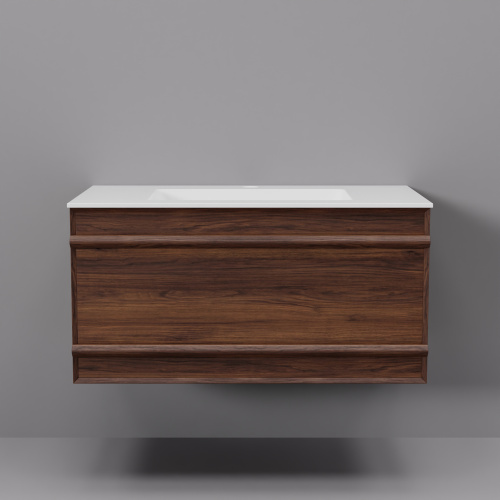 Тумба с раковиной Art Decco Bridget (Бриджит) ABR08W22S200 80x45x40 подвесная цвет черный орех - фото 5