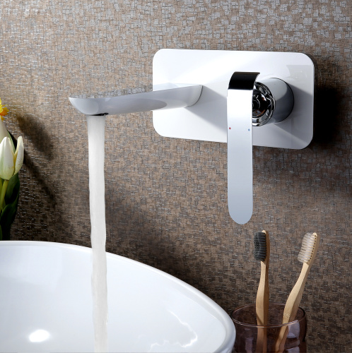 Смеситель LeMark Melange LM4926CW настенный белый/хром - фото 2