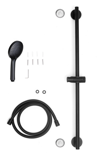 Душевой гарнитур Paffoni Ginevra ZSAL146NO настенный черный матовый - фото 2