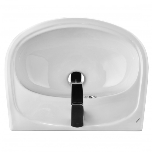 Раковина из сантехнического фарфора Santek Анимо 1WH110490 31х40 подвесная цвет белый 1 отверстие под смеситель - фото 3