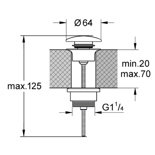 Донный клапан для раковины Kerasan Nolita 923331 - фото 2
