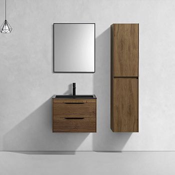 Тумба под раковину Vincea Chiara 2D VMC-2C2600TO 60х50 подвесная цвет коричневый
