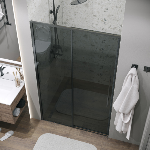 Душевая дверь Grossman Galaxy 100.K33.01.130.42.10 130х195 стекло тонированное профиль графит - фото 5