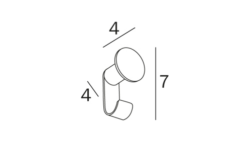 Крючок Inda ONE AV120BNE - фото 3