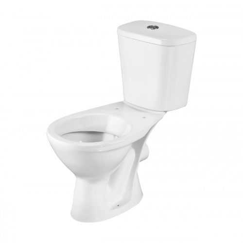 Унитаз-компакт напольный с бачком Santeri Pro 1P2155S0000BF белый с сиденьем каскадный смыв - фото 5