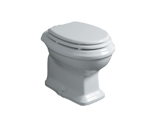 Чаша унитаза приставная Simas AR 801 bia цвет белый без сиденья душевой смыв - фото 2