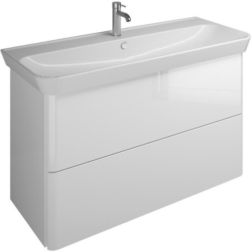 Тумба с раковиной Burgbad Iveo SFEN120F2833G0161C0001*1 120х49х72 подвесная цвет белый глянцевый