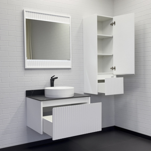 Тумба с раковиной Comforty Марсель 00-00012270CF 75х50х53 подвесная цвет белый - фото 5