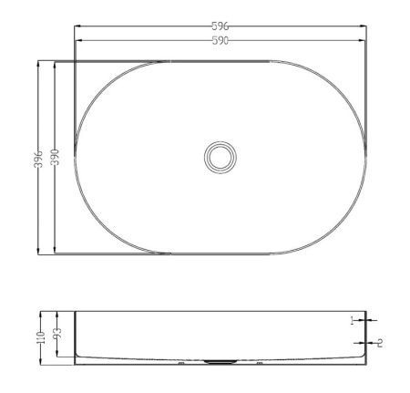 Раковина из нержавеющей стали AltroBagno Eterno AltroBagnoEterno001026MtGr 60х40 накладная цвет оружейная сталь