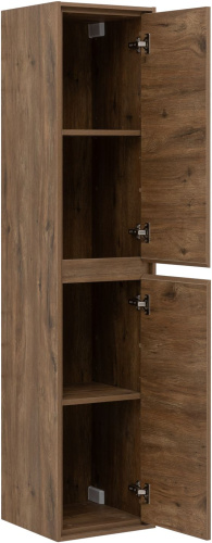 Шкаф-пенал Aquanet Милан 00336388 35х35х160 подвесной цвет темное дерево - фото 2