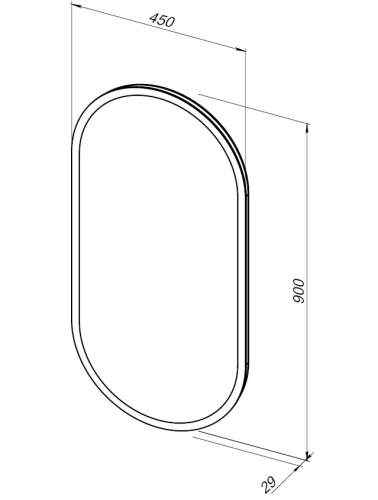 Зеркало в ванную Aquanet Монте 00288969 45х90 цвет белый - фото 5