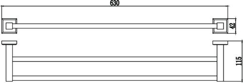 Полотенцедержатель Savol S-609548 - фото 3