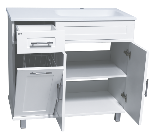 Тумба под раковину Misty Купер П-Куп01090-012БкП 90х44х73 напольная - фото 2