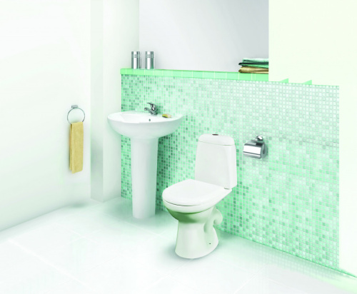 Унитаз-компакт напольный с бачком Jika Vega 8245140002429 белый без сиденья каскадный смыв - фото 5