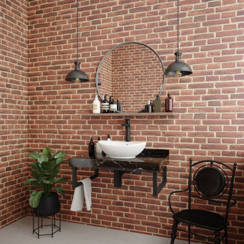 Столешница Teymi Helmi T150308 80х50 подвесная цвет черный - фото 4