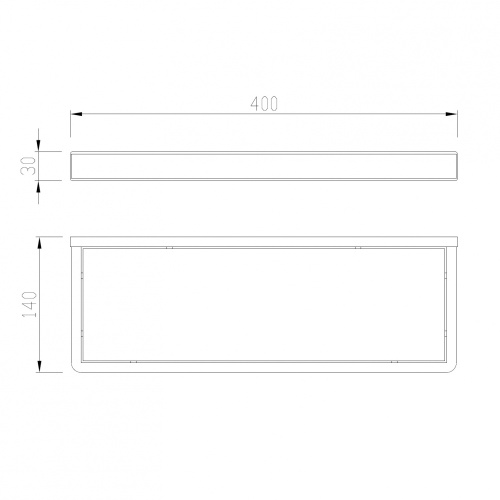 Полка в ванную комнату ABBER Westen AA1759G - фото 2