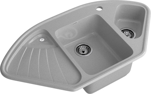 Кухонная мойка Granfest Corner C-1040E серый 104х56 цвет серый поверхность матовая - фото 2