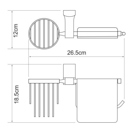 Бумагодержатель WasserKRAFT 5059W