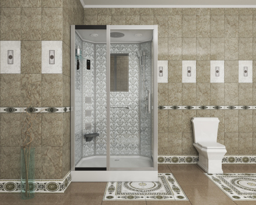 Душевая кабина Niagara Luxe 7711WL 120х90 прямоугольная с крышей ориентация левая - фото 2