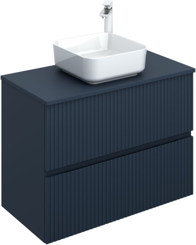 Тумба под раковину Aquanet Джейн 00313303 89х44х64 напольная/подвесная цвет синий - фото 2