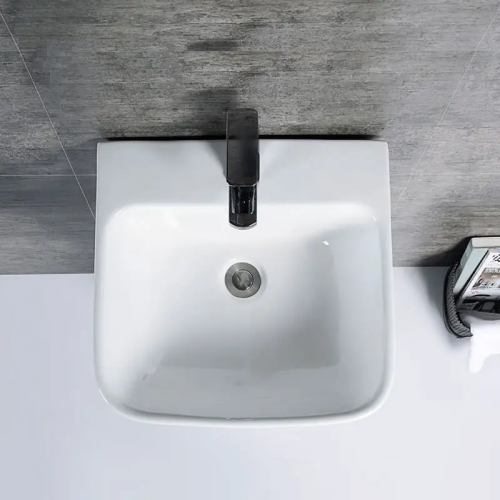 Раковина из сантехнического фарфора Cerutti SPA CT7283 45х44 напольная цвет белый 1 отверстие под смеситель - фото 5