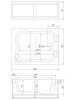Ванна акриловая Royal Bath HARDON RB083100K 200х150 пристенная прямоугольная с каркасом