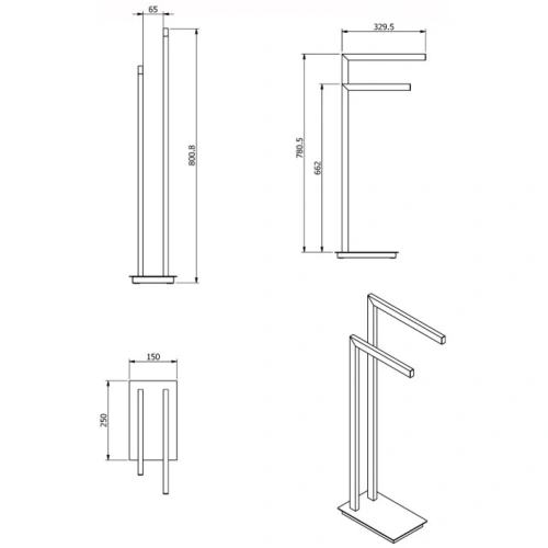 Стойка Langberger Accessories 70381 - фото 3