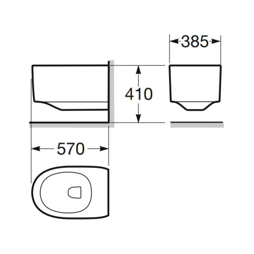 Биде Armani Roca Island 7.3577.6.5R5.0 подвесное - фото 2