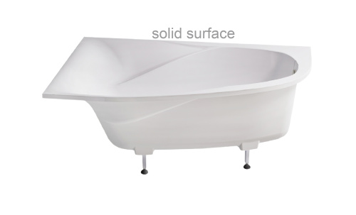 Ванна из искусственного камня Astra-Form Селена 01010080 170х100 угловая асимметричная с ножками - фото 4