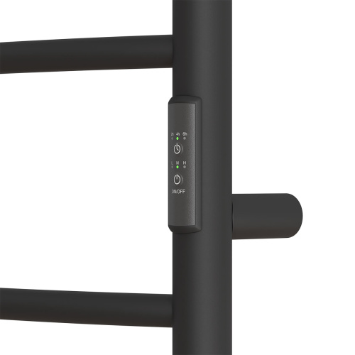 Полотенцесушитель Point Афина PN04848PB 43х80 электрический черный - фото 5