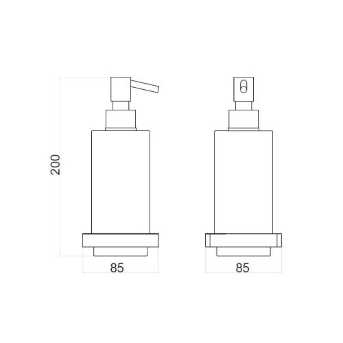 Дозатор для жидкого мыла Webert Pegaso PE500201010 - фото 3