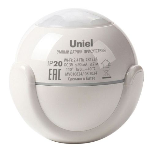Умный датчик присутствия Wi-Fi. на батарейке Uniel USN-A530 MS/WF WHITE - фото 2