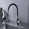 Смеситель для кухни Dorff Logic D3007622 на мойку черный/хром