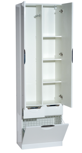 Шкаф-пенал Misty Орхидея П-Жас05060-011К2Я 60х34х200 напольный - фото 5