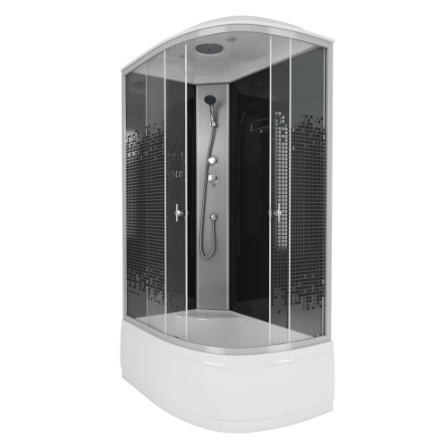 Душевая кабина Niagara Eco 7510L 120х80 асимметричная с крышей ориентация левая - фото 2