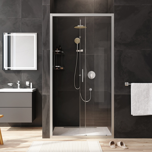 Душевая дверь Am.Pm Gem W90G-100-1-195MT 100х195 стекло прозрачное профиль хром матовый - фото 4