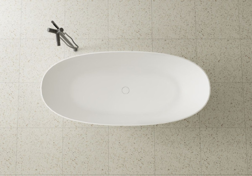 Ванна из искусственного камня Zenon Lago 4000.000.000.000.39670 170х75 отдельностоящая овальная