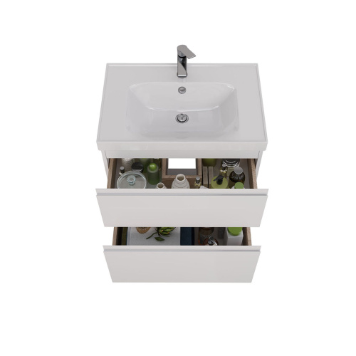 Тумба под раковину LeMark Veon LM01V70T 67х45х68 напольная/подвесная цвет белый - фото 3