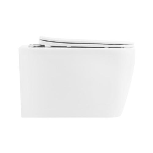 Чаша унитаза подвесная BelBagno VENETO BB132CHR цвет белый без сиденья безободковая каскадный смыв - фото 4