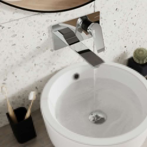 Смеситель для раковины Wasserkraft Lopau 3200 3230 встраиваемый в стену хром - фото 4