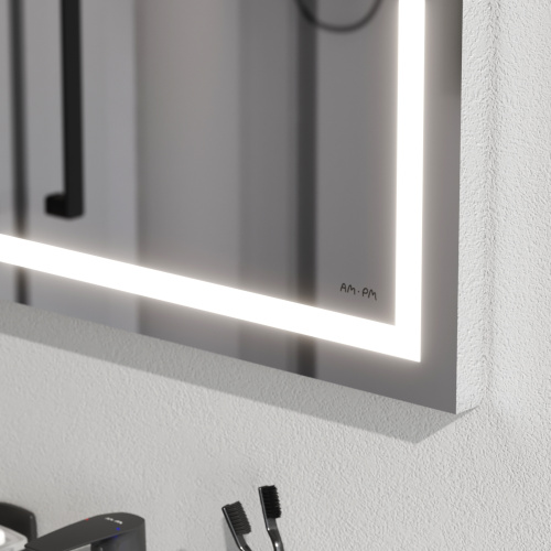 Зеркало в ванную Am.Pm Gem M91AMOX0551WG 55х70 цвет серебро - фото 5