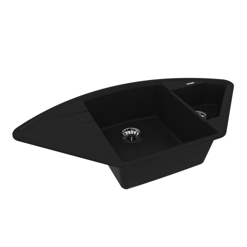 Кухонная мойка LeMark Irkana 980 9910043 98х50 цвет антрацит поверхность матовая - фото 2