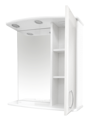 Зеркало-шкаф Misty Зеркала-шкафы Э-Аст04060-01СвП 62х19х72 подвесной цвет белый - фото 3