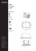 Раковина керамическая Disegno Ceramica Catino CT06042001 60х40 накладная цвет белый