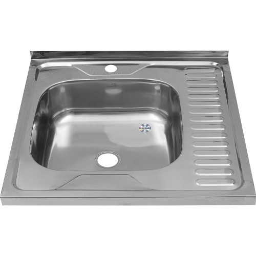 Кухонная мойка Melana 073 t L (*20) 60х60 цвет хром - фото 2