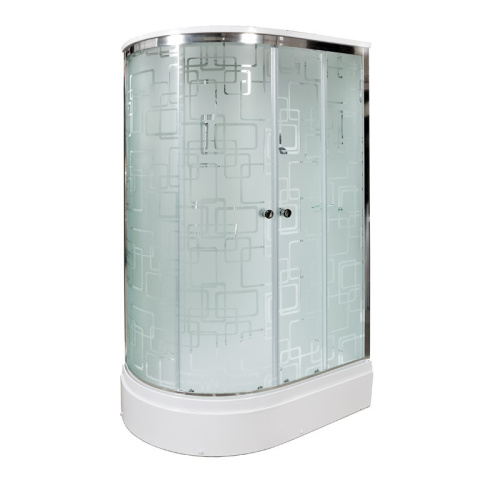 Душевая кабина AvaCan EM2712RGM+EL 120х80 асимметричная с крышей ориентация правая - фото 2