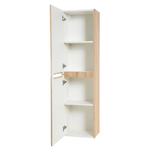 Шкаф-пенал BelBagno Etna ETNA-1500-2A-SC-WO-P-L 40х30х150 подвесной цвет белый - фото 4