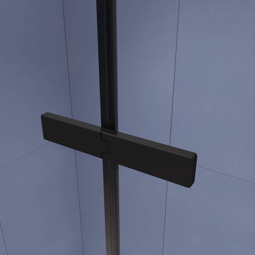 Душевой уголок RGW Stilvoll 353204009-14 100х90 стекло прозрачное профиль черный без поддона - фото 3